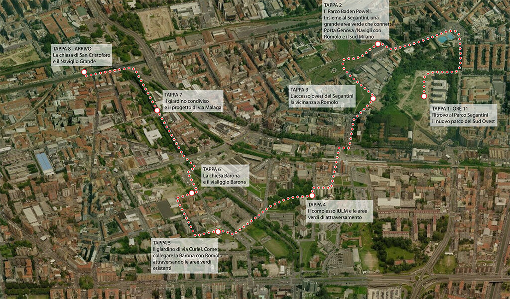 percorso “biciclettata” sabato 30 maggio